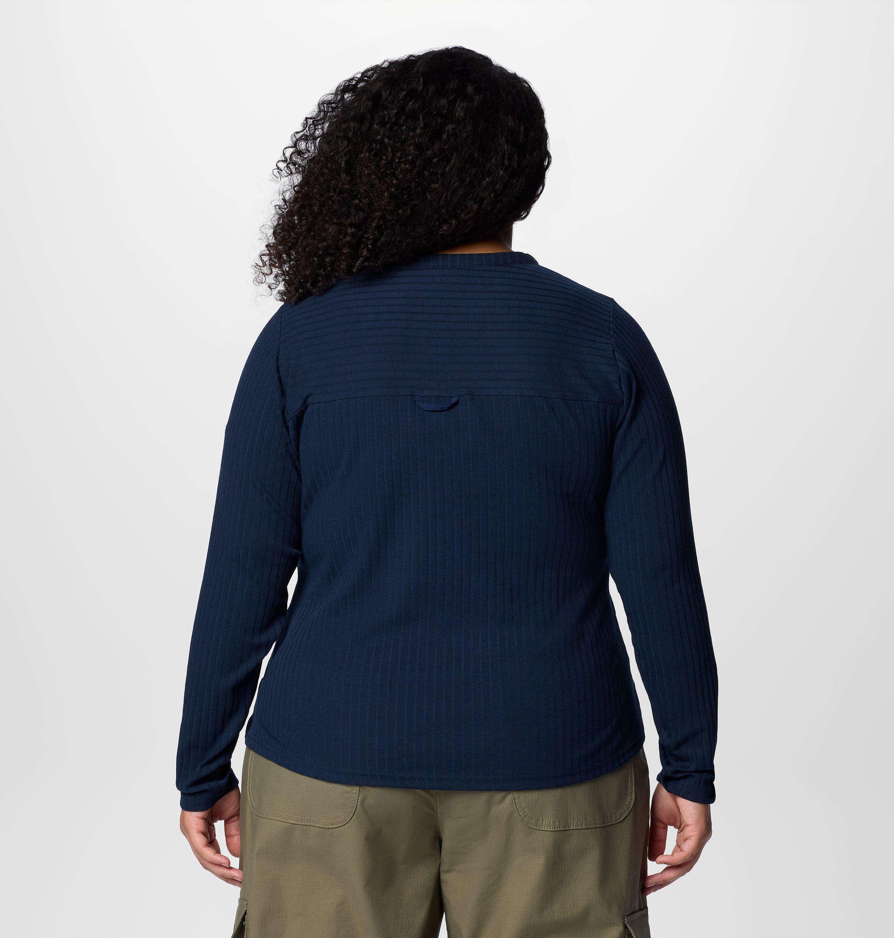 Women's Brea Falls Henley Long Sleeve Shirt - Plus Size 2