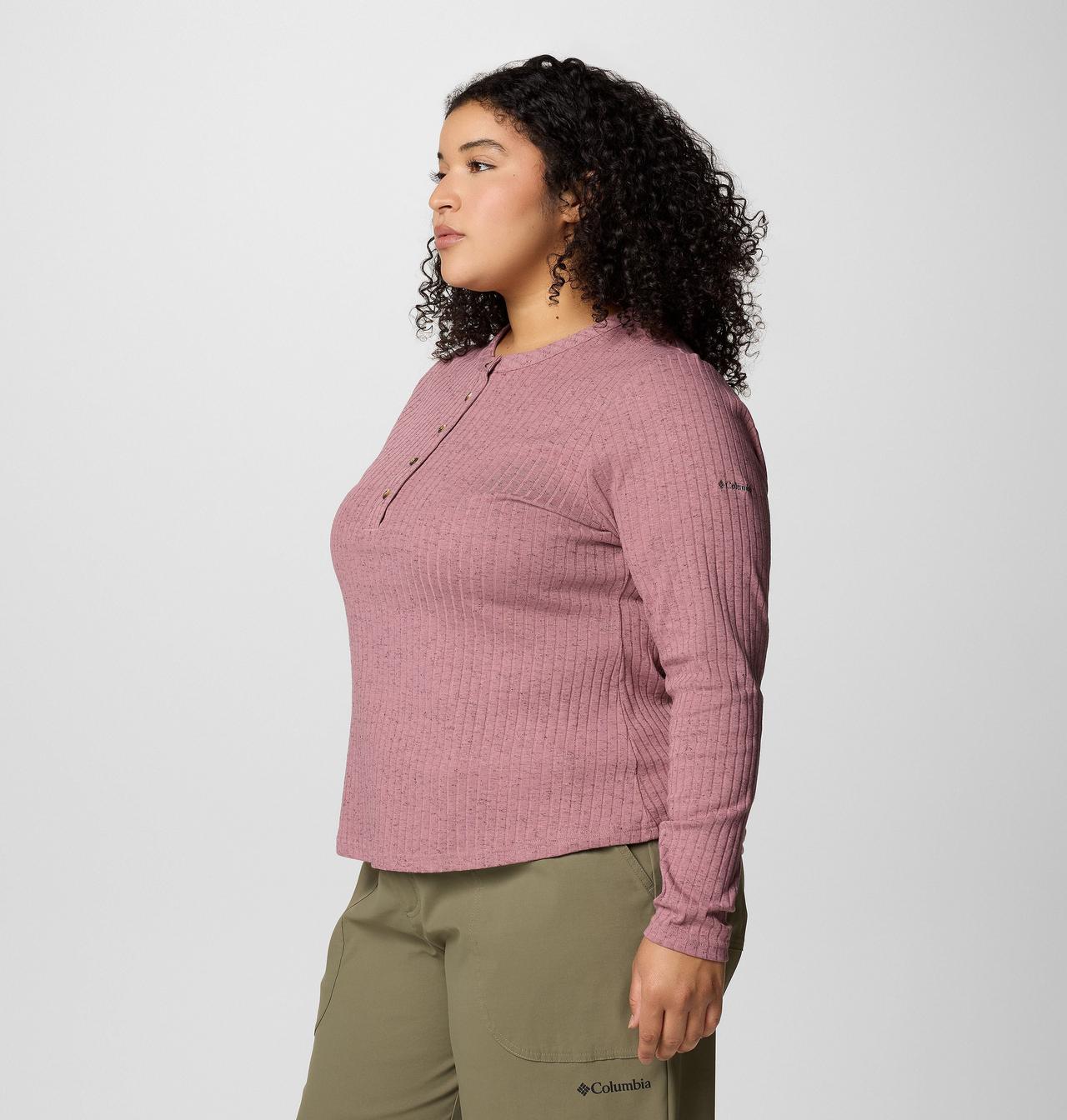 Women's Brea Falls™ Henley Long Sleeve Shirt - Plus Size 4