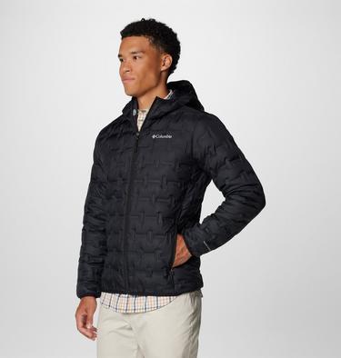 Men's Delta Ridge Down Hooded Jacket, Color: Black, image 16