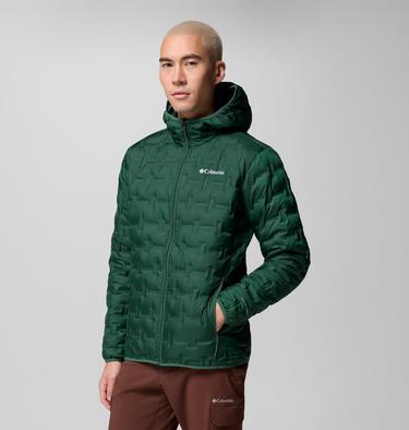 Men's Delta Ridge Down Hooded Jacket, Color: Rain Forest, image 8