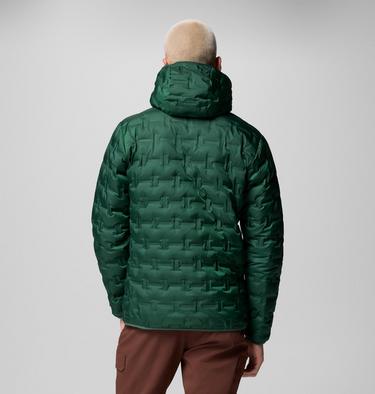 Men's Delta Ridge Down Hooded Jacket, Color: Rain Forest, image 7