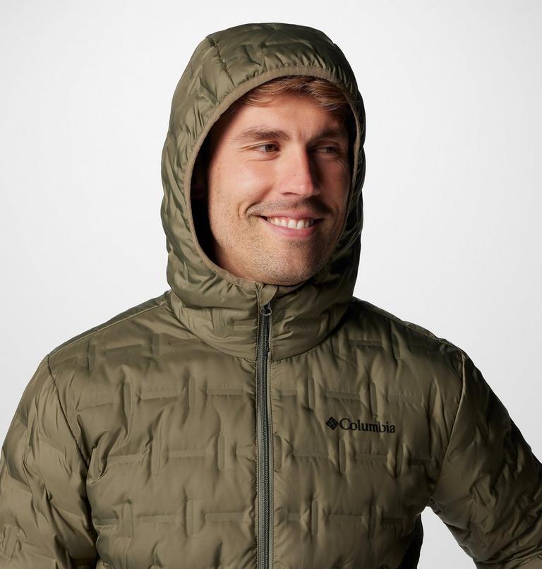 Men's Delta Ridge Down Hooded Jacket, Color: Stone Green, image 5
