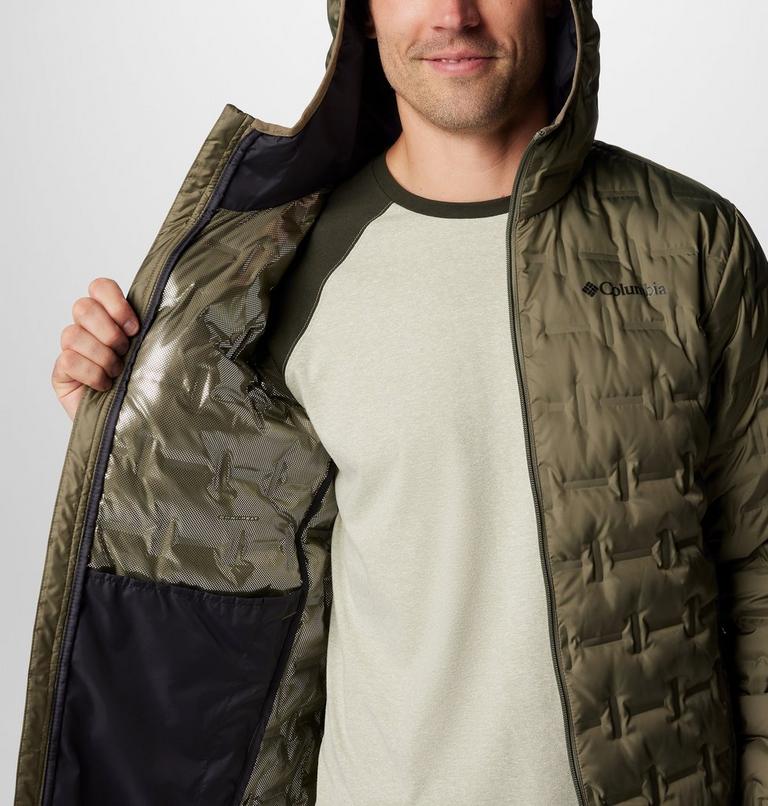 Men's Delta Ridge Down Hooded Jacket, Color: Stone Green, image 6