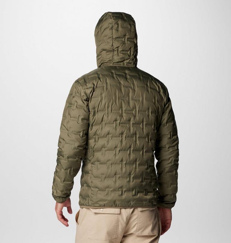 Men's Delta Ridge Down Hooded Jacket, Color: Stone Green, image 2