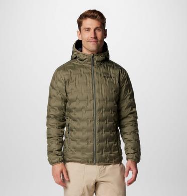 Men's Delta Ridge Down Hooded Jacket, Color: Stone Green, image 9