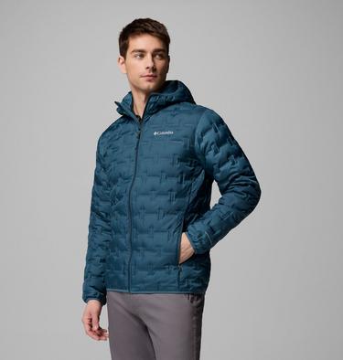 Men's Delta Ridge Down Hooded Jacket, Color: Everblue, image 4