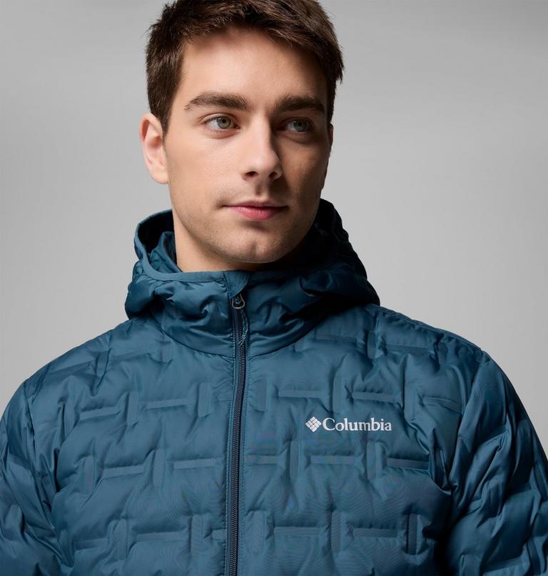 Men's Delta Ridge Down Hooded Jacket, Color: Everblue, image 5