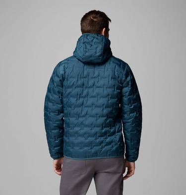 Men's Delta Ridge Down Hooded Jacket, Color: Everblue, image 3