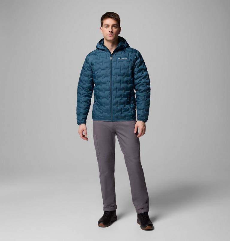 Men's Delta Ridge Down Hooded Jacket, Color: Everblue, image 2