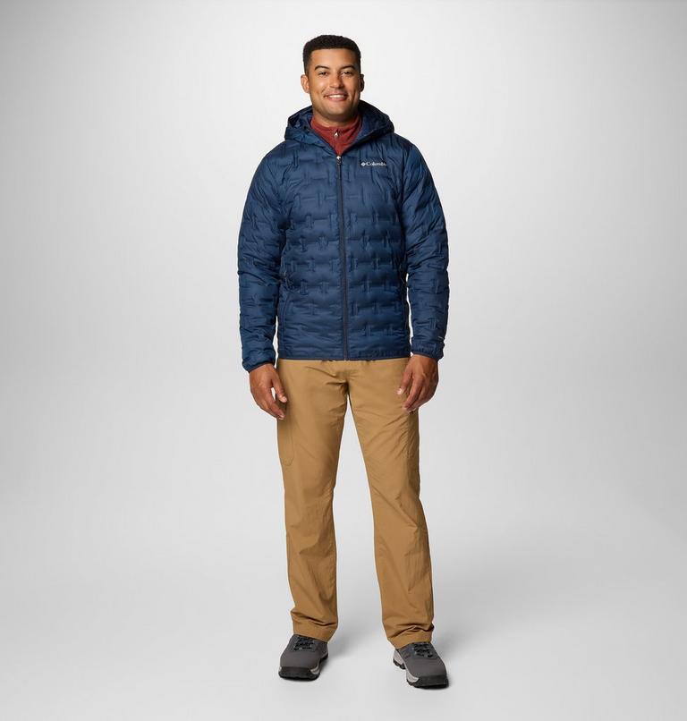 Men's Delta Ridge Down Hooded Jacket, Color: Collegiate Navy, image 3