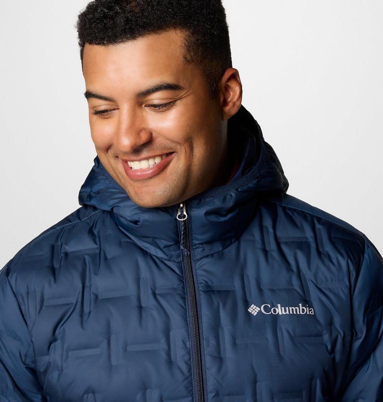 Men's Delta Ridge Down Hooded Jacket, Color: Collegiate Navy, image 5