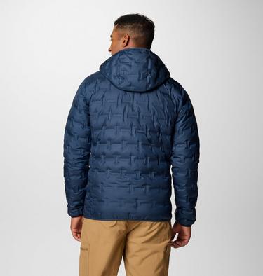 Men's Delta Ridge Down Hooded Jacket, Color: Collegiate Navy, image 6