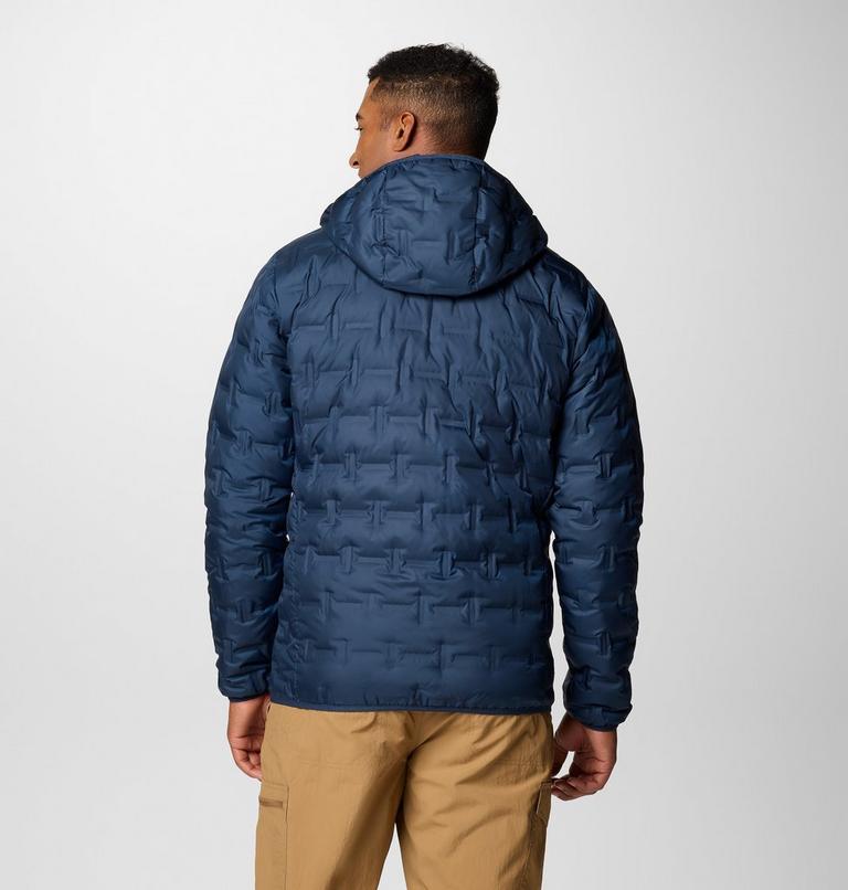 Men's Delta Ridge Down Hooded Jacket, Color: Collegiate Navy, image 2