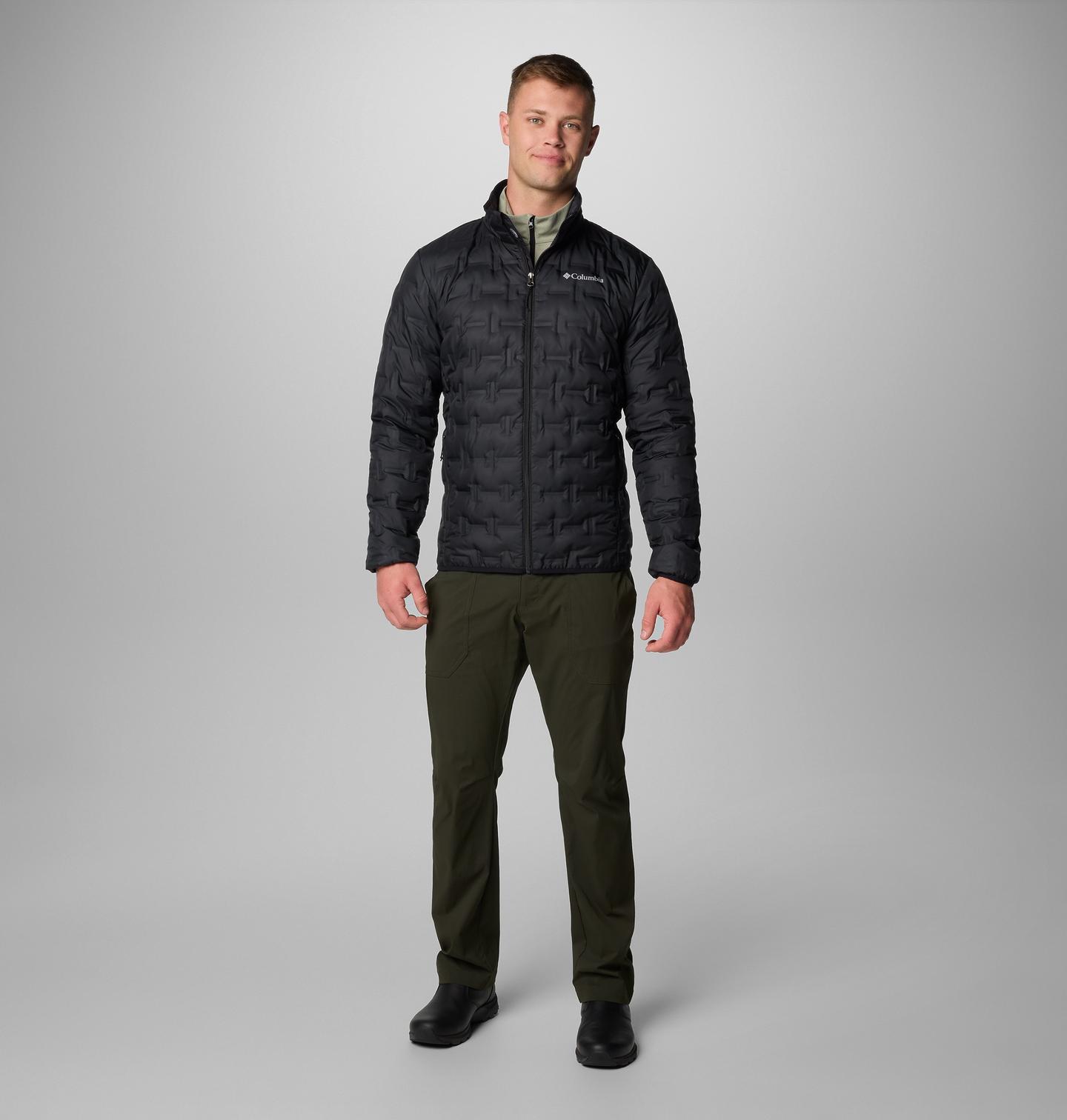 Мужская куртка Columbia Delta Ridge II Down Jacket, цвет: Чёрный — фото 2
