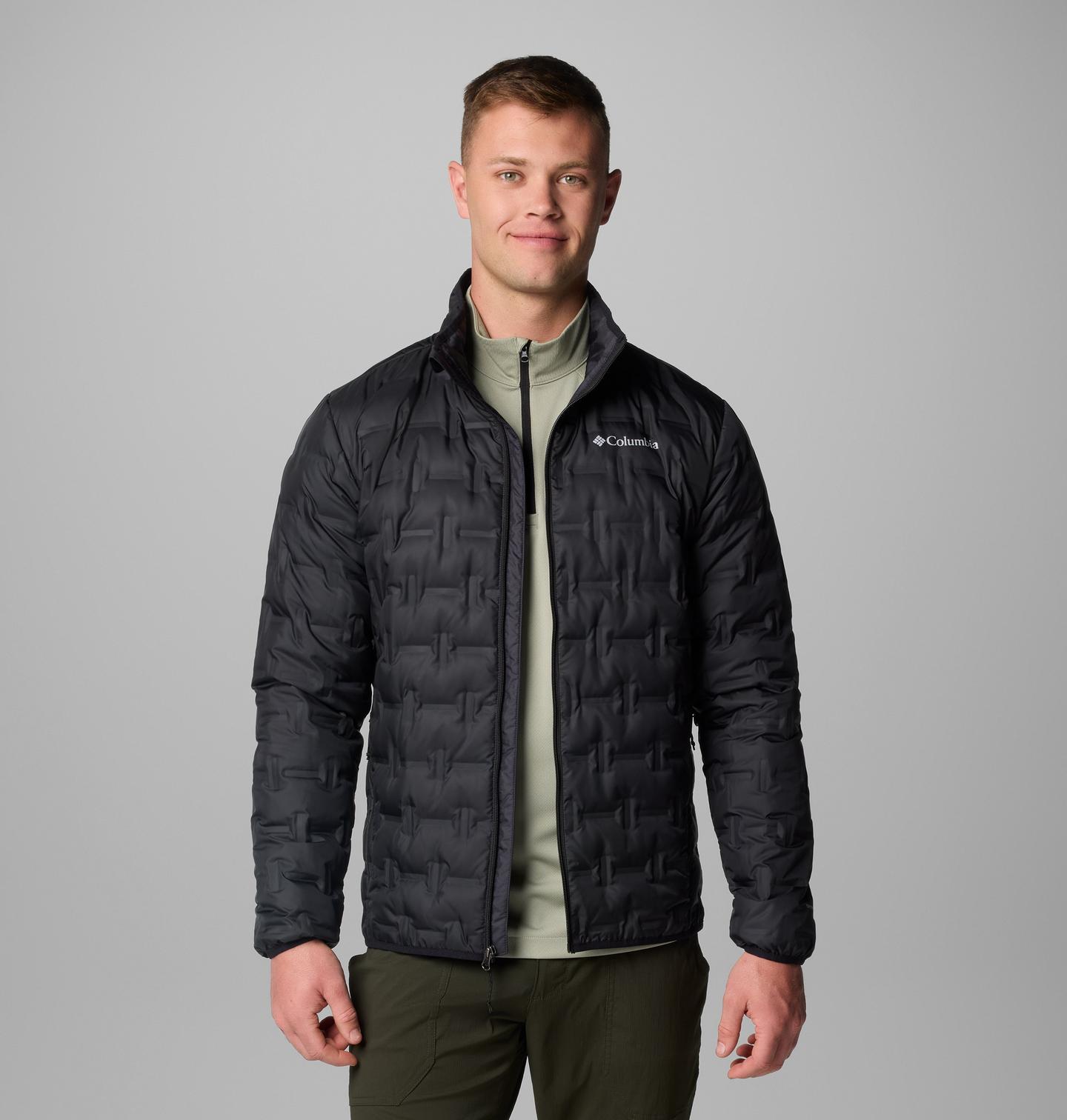 Мужская куртка Columbia Delta Ridge II Down Jacket, цвет: Чёрный — фото 1
