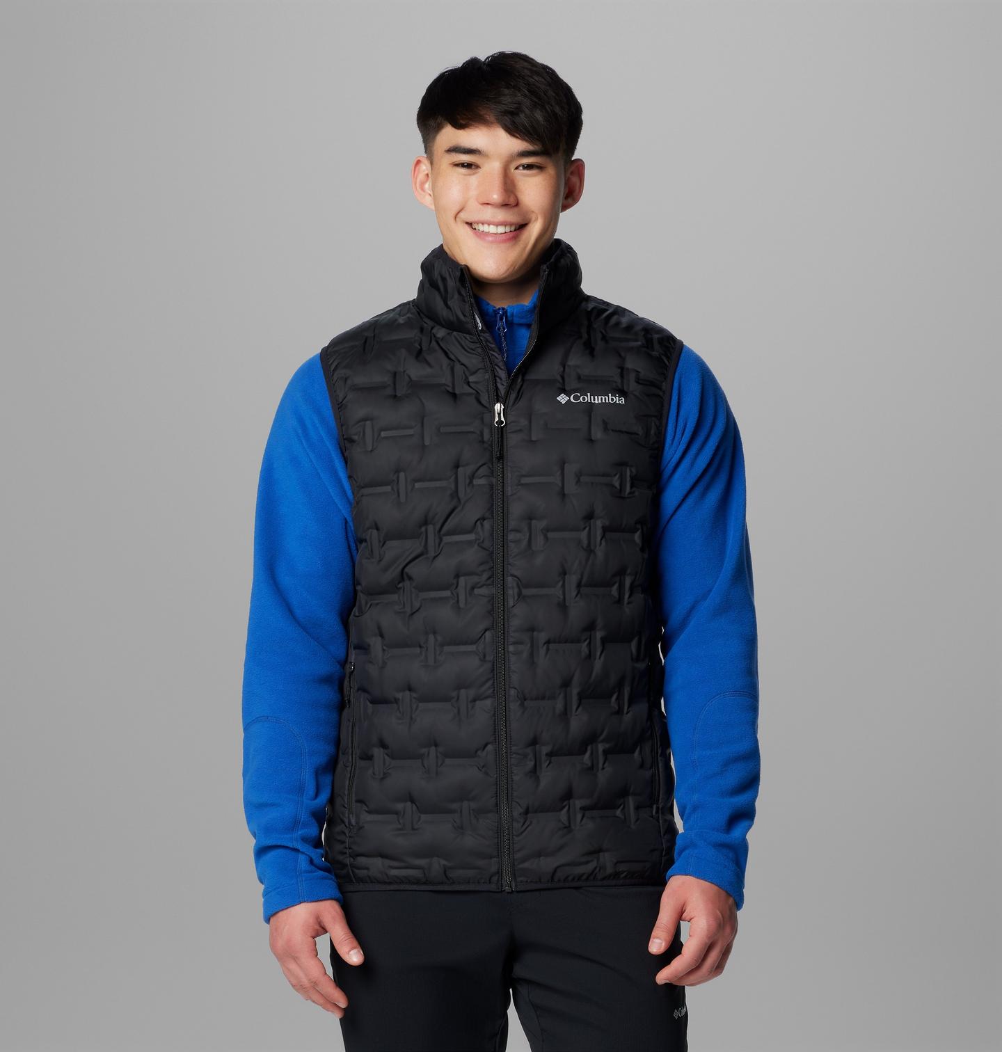 Мужской жилет Columbia Delta Ridge II Down Vest, цвет: Чёрный — фото 1