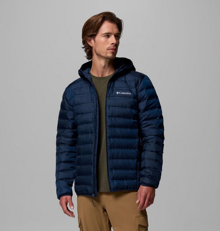 Men's Lake 22 II Down Hooded Jacket, Color: Collegiate Navy, image 4
