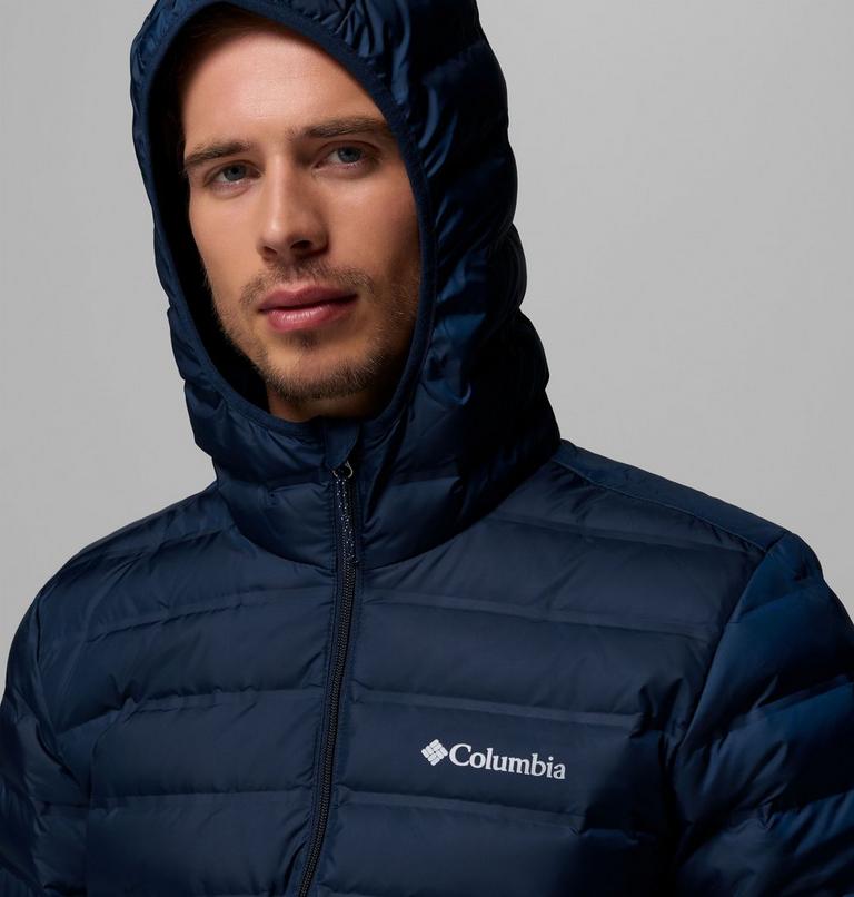 Men's Lake 22 II Down Hooded Jacket, Color: Collegiate Navy, image 5