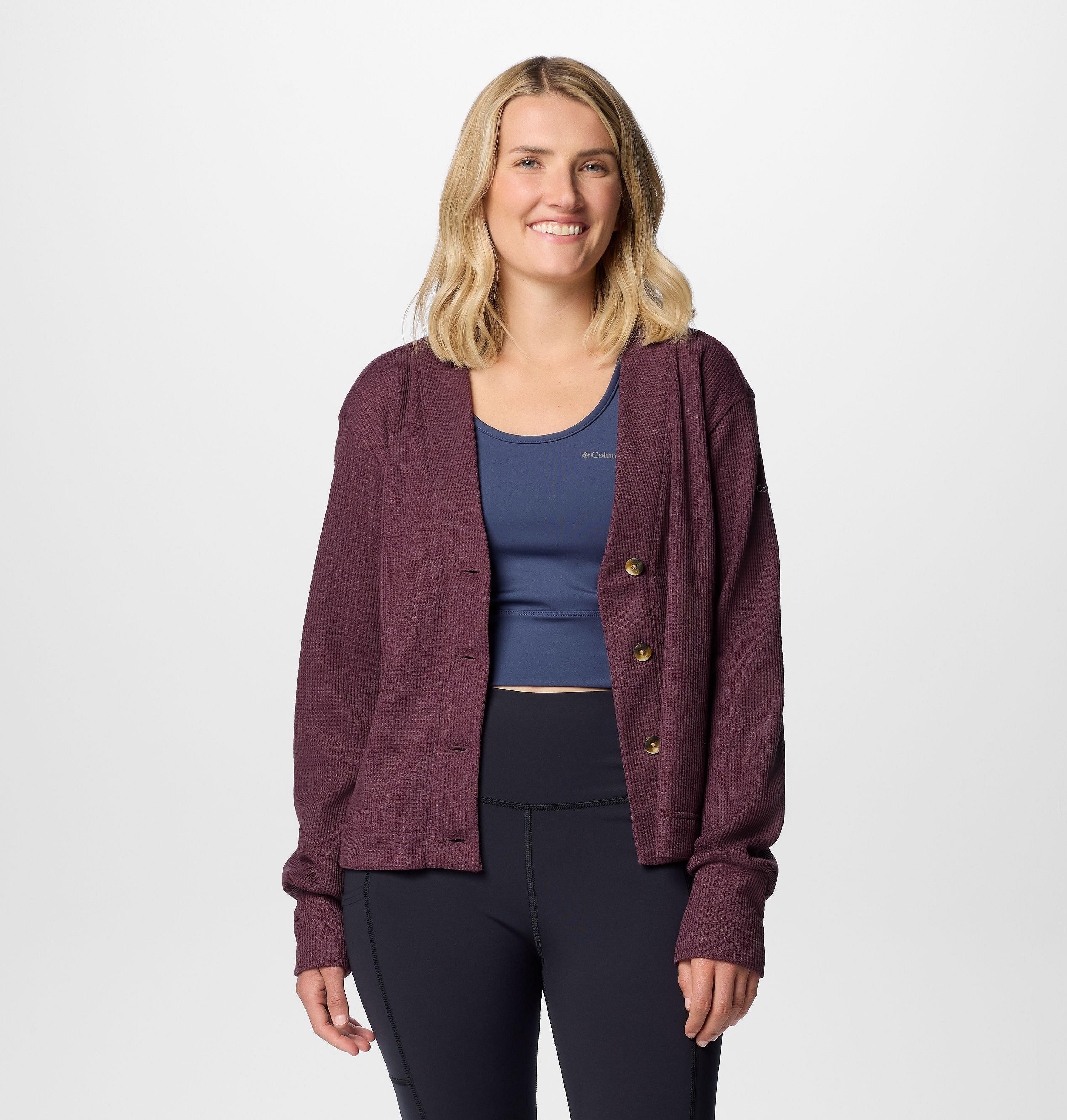 Women's Holly Hideaway Waffle Cardigan | Columbia