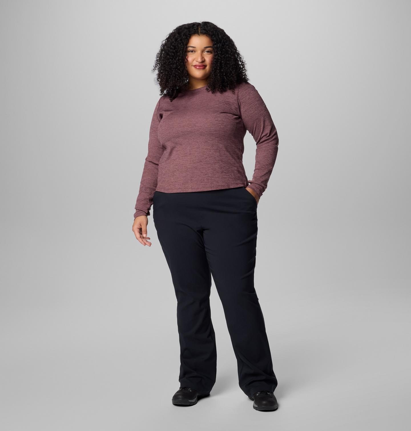 Женские брюки Columbia All Seasons Bootcut - Plus Size, цвет: Чёрный — фото 3