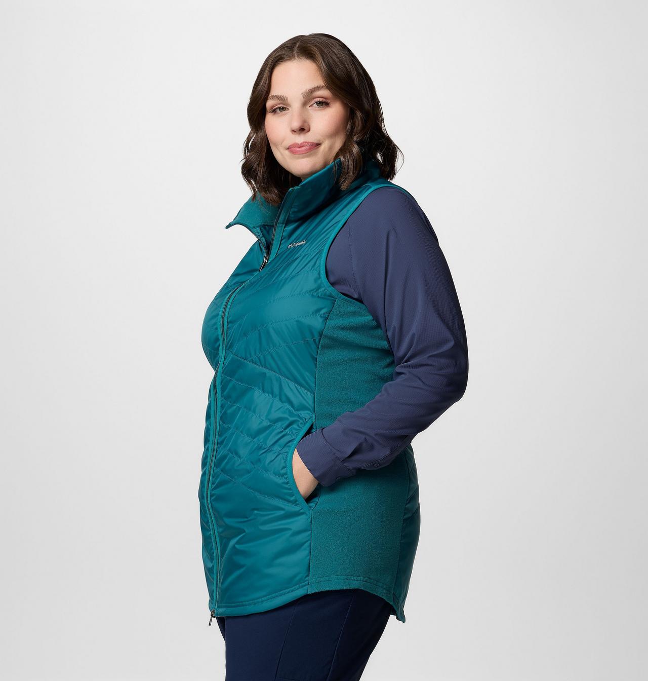 Women's Mix It Around™ Long Vest II - Plus Size 3