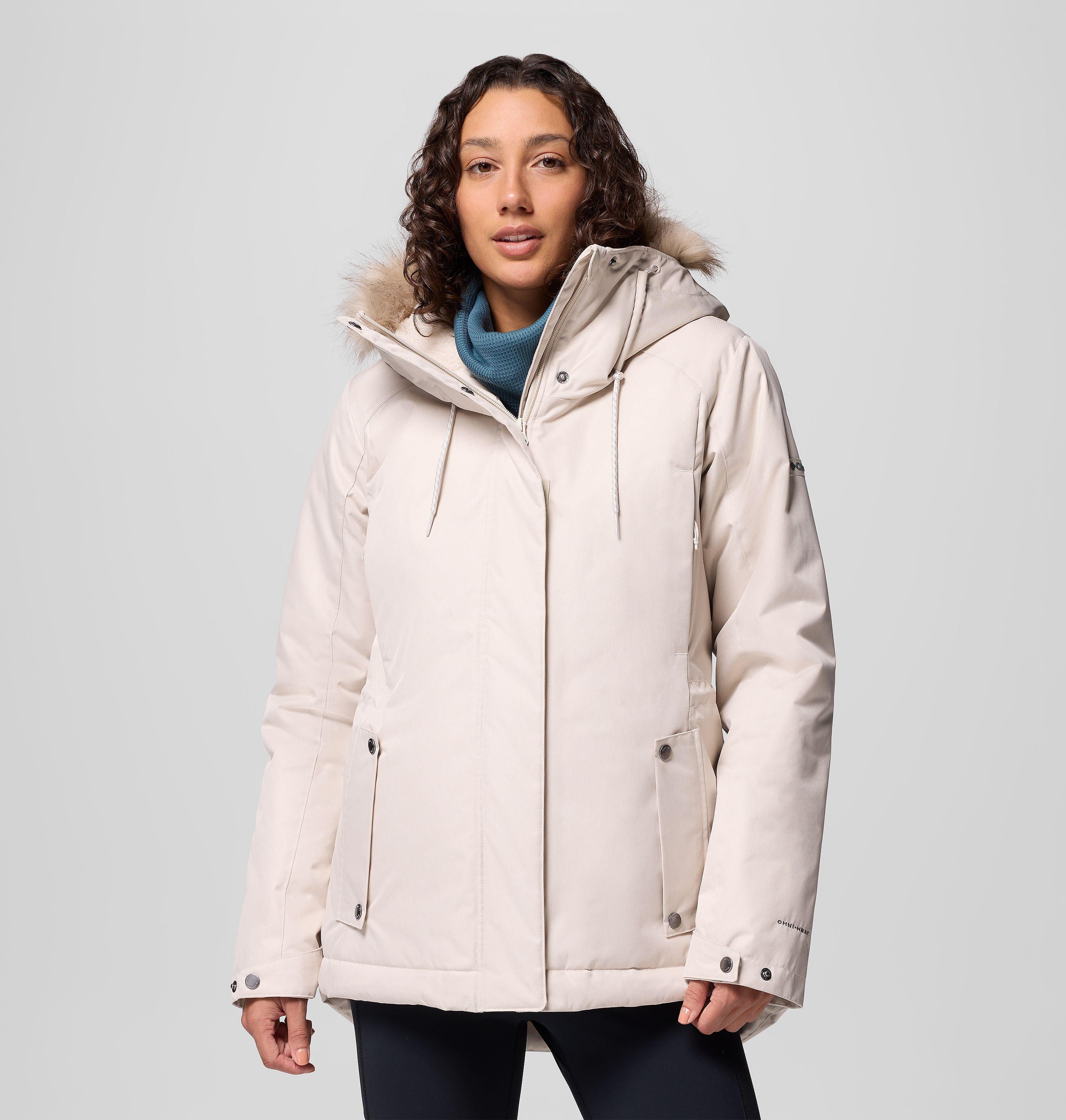 Columbia Sportswear Women's Brown Columbia - Suttle Mountain™ Iii Hooded Insulated Jacket - Dark Stone Extra Small