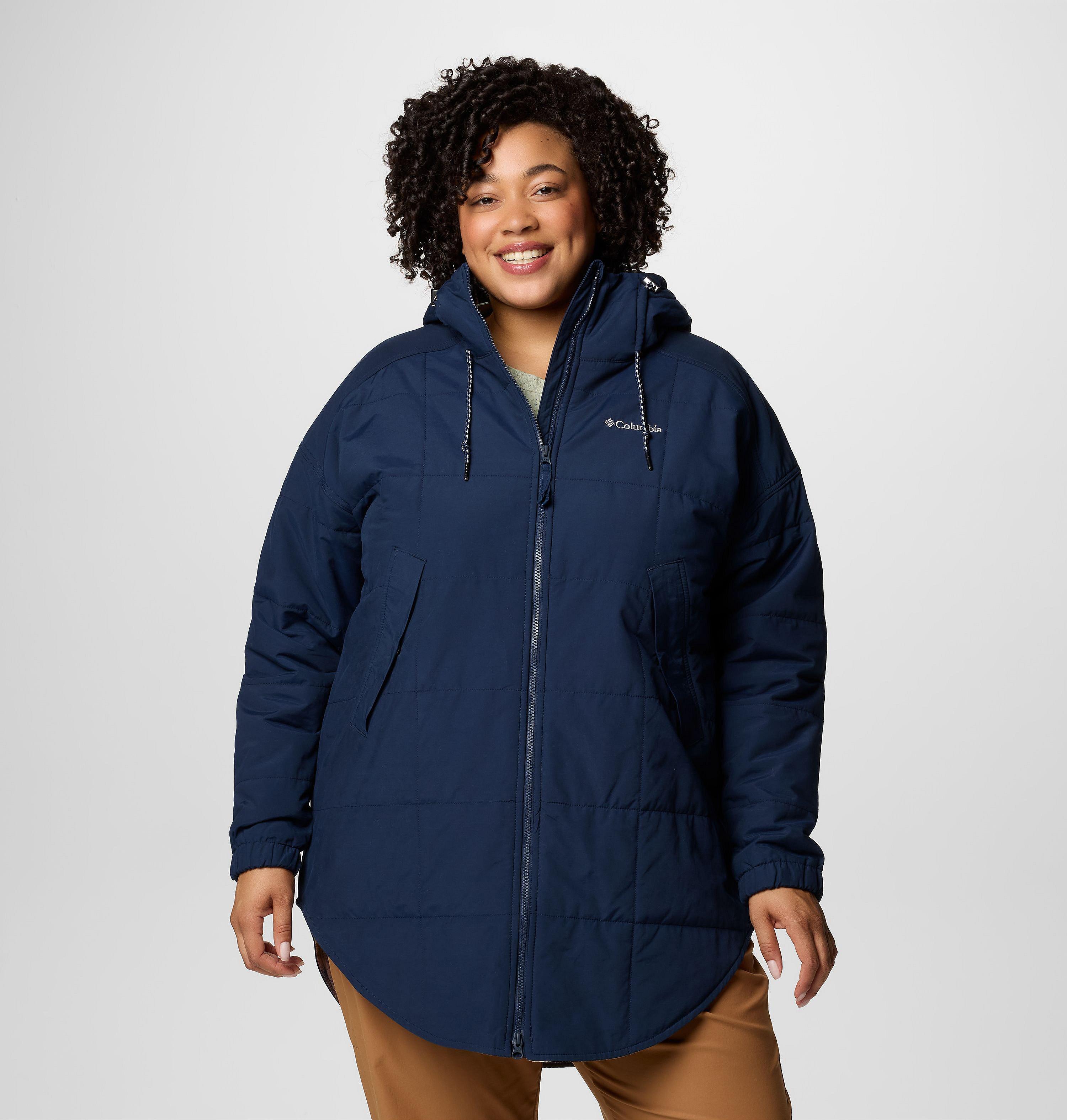 ジャケット・アウター DIANTE Accent color knit docking puffy Women's Chatfield Hill II Novelty Jacket - Plus Size | Columbia