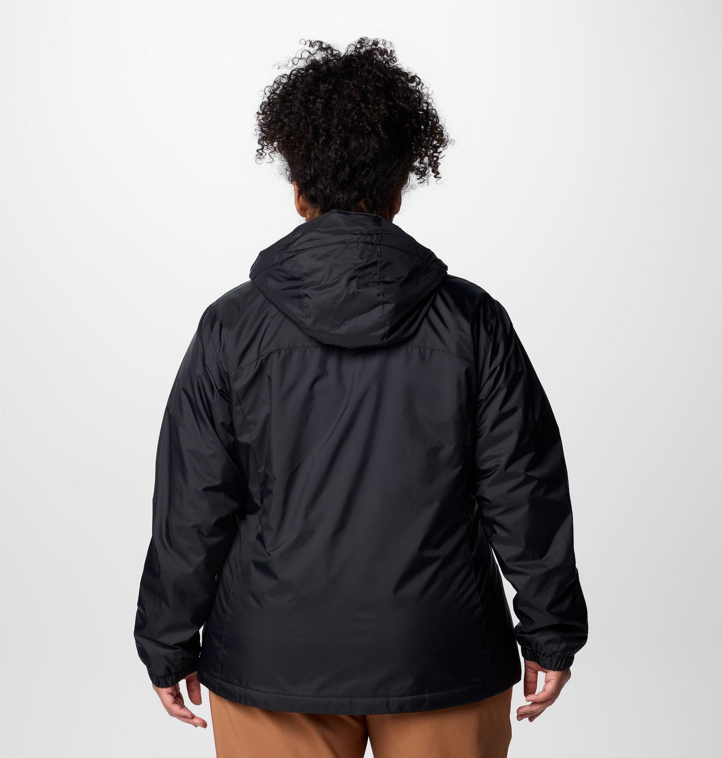 Женская куртка Columbia Switchback II Sherpa Lined Jacket - Plus Size, цвет: Чёрный — фото 2