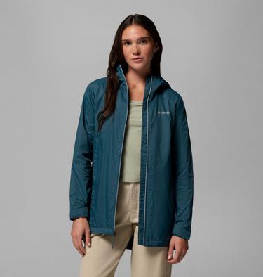 Women's Switchback II Lined Long Jacket, Color: Everblue, image 5