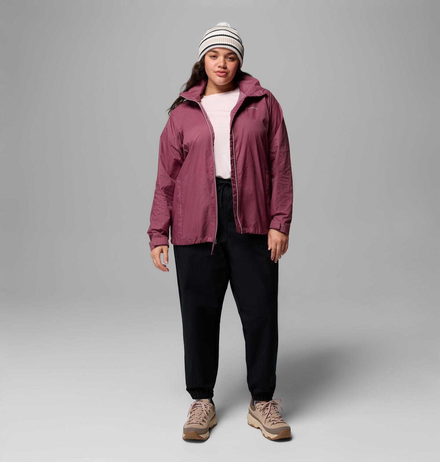 Женская куртка Columbia Switchback IV Jacket - Plus Size, цвет: Состаренный розовато-лиловый — фото 2