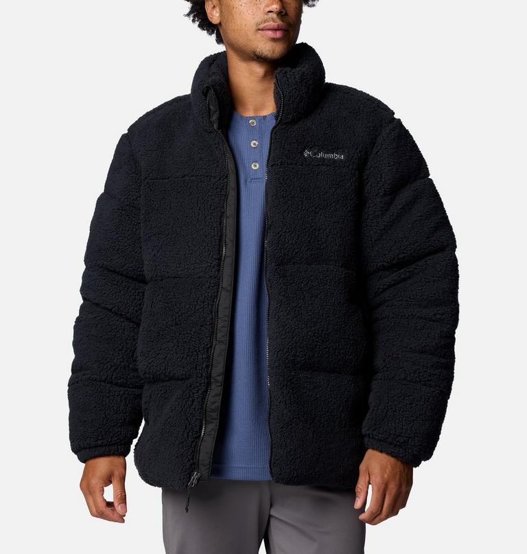 Men's Puffect II Sherpa Puffer Jacket, Color: Black, image 6