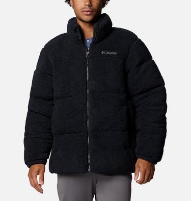 Men's Puffect II Sherpa Puffer Jacket, Color: Black, image 1