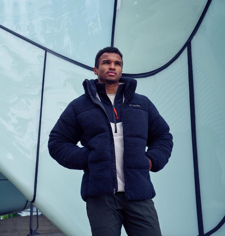 Men's Puffect II Sherpa Puffer Jacket, Color: Black, image 9