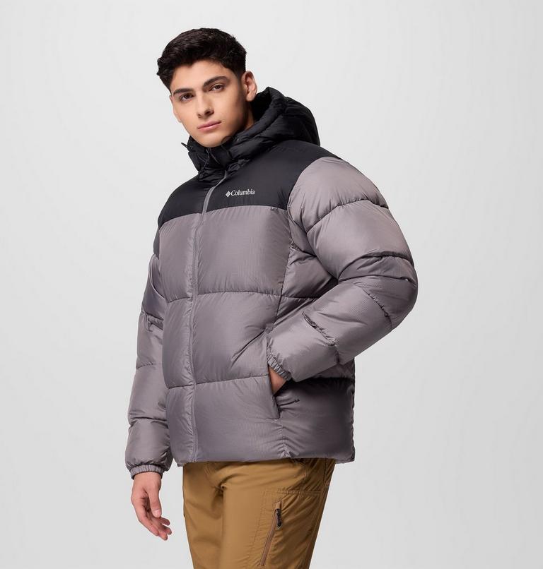 Chaqueta acolchada con capucha Puffect II para hombre, Color: City Grey, Black, image 4