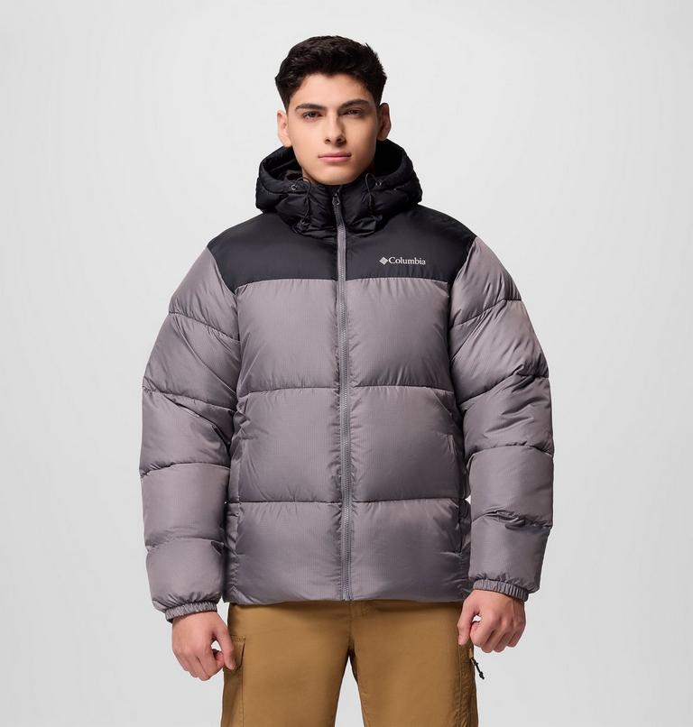 Chaqueta acolchada con capucha Puffect II para hombre, Color: City Grey, Black, image 1