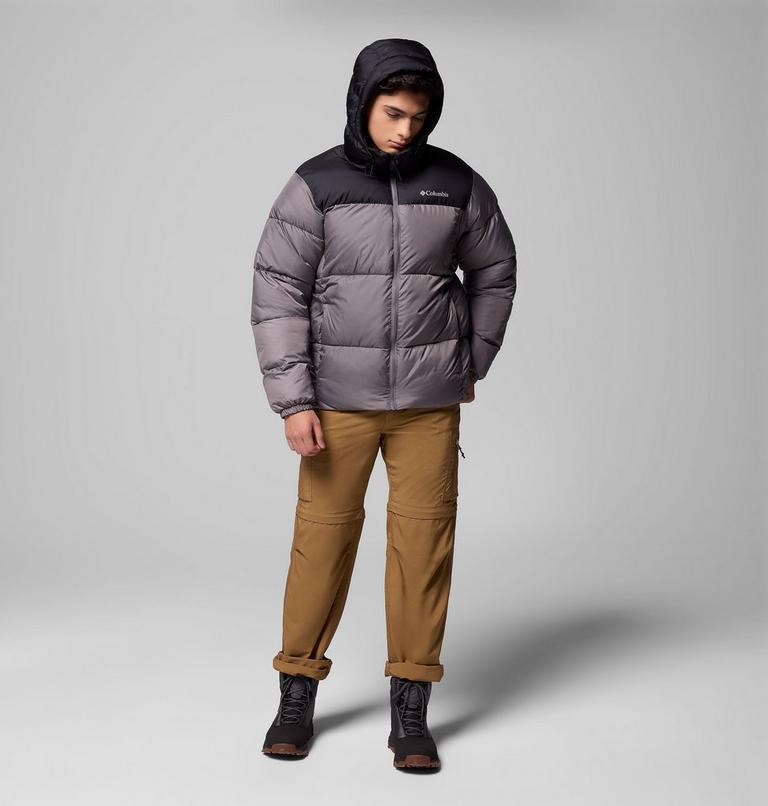 Chaqueta acolchada con capucha Puffect II para hombre, Color: City Grey, Black, image 2