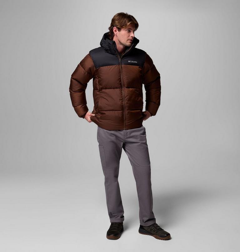 Men's Puffect II Hooded Puffer Jacket, Color: Tobacco, Black, image 2
