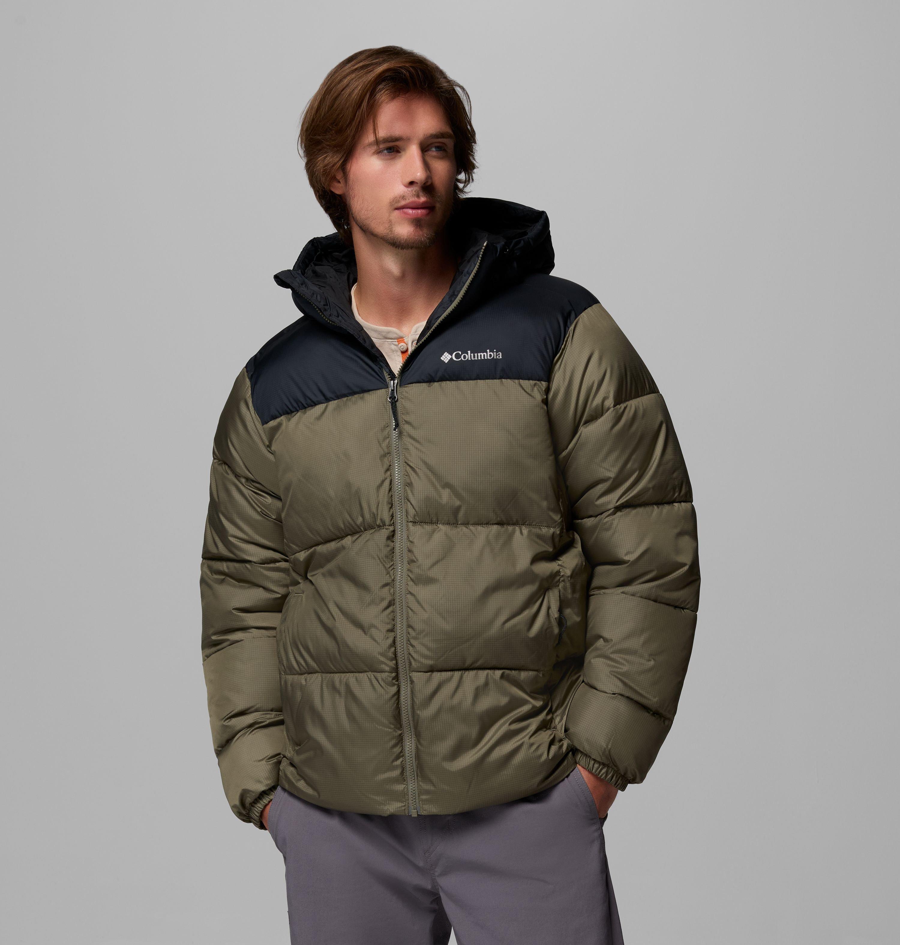 Columbia Sportswear Men's Green Columbia - Puffect™ Ii Hooded Puffer Jacket - Stone Black Xxl