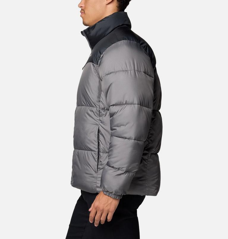 Men's Puffect III Puffer Jacket, Color: City Grey, Black, image 3