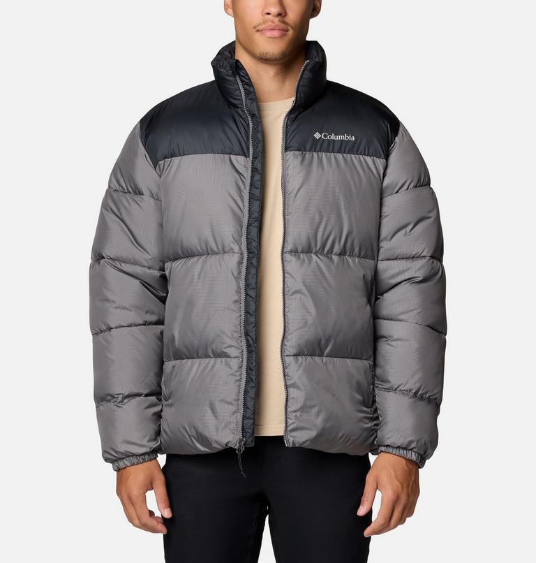 Men's Puffect III Puffer Jacket, Color: City Grey, Black, image 6