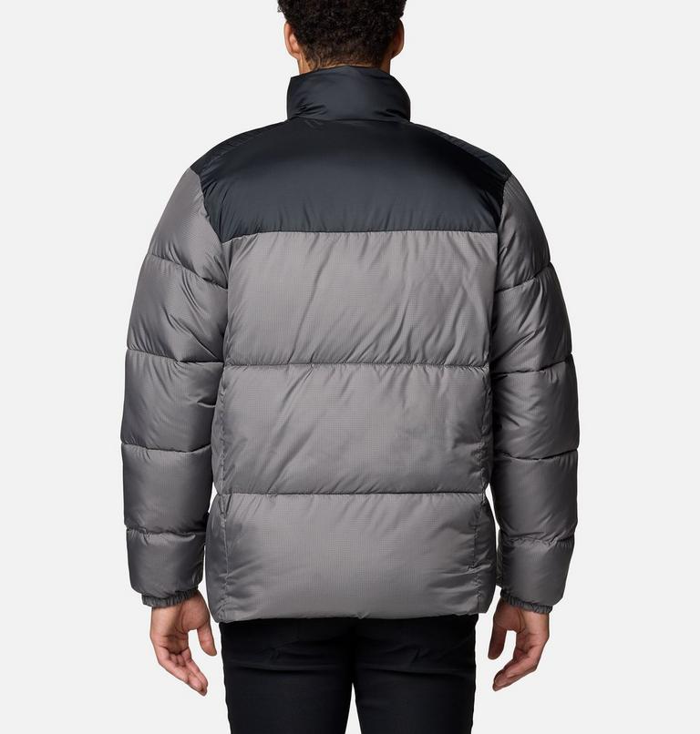 Men's Puffect III Puffer Jacket, Color: City Grey, Black, image 2