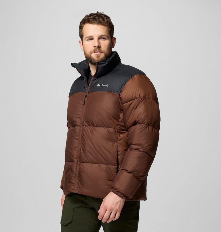 Men's Puffect III Puffer Jacket, Color: Tobacco, Black, image 4