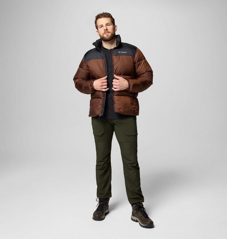 Men's Puffect III Puffer Jacket, Color: Tobacco, Black, image 2