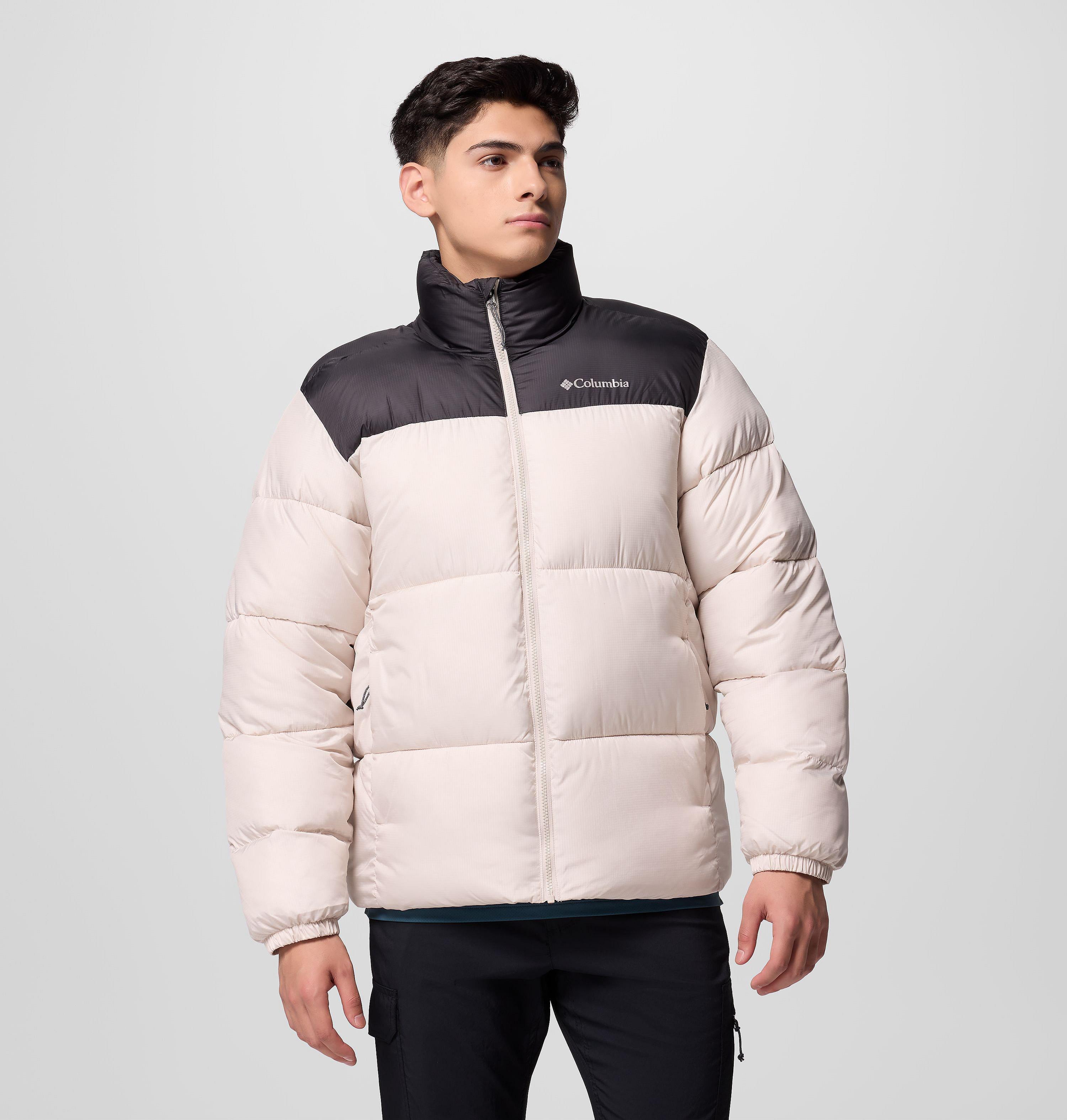 Columbia Sportswear Men's Brown Columbia - Puffect™ Iii Puffer Jacket - Dark Stone, Shark Xxl