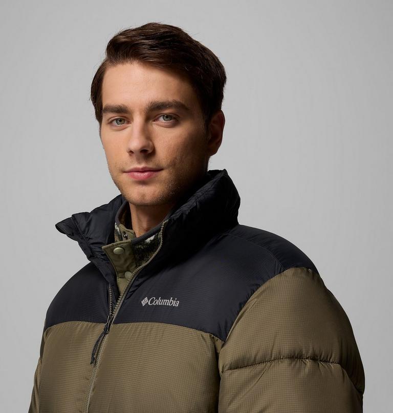 Men's Puffect III Puffer Jacket, Color: Stone Green, Black, image 6