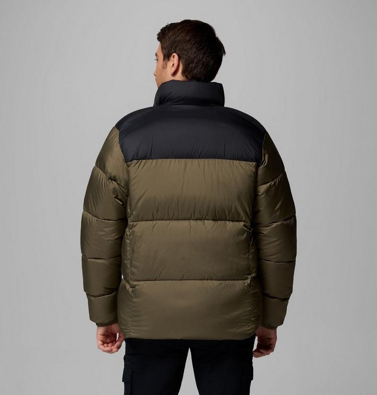 Men's Puffect III Puffer Jacket, Color: Stone Green, Black, image 3