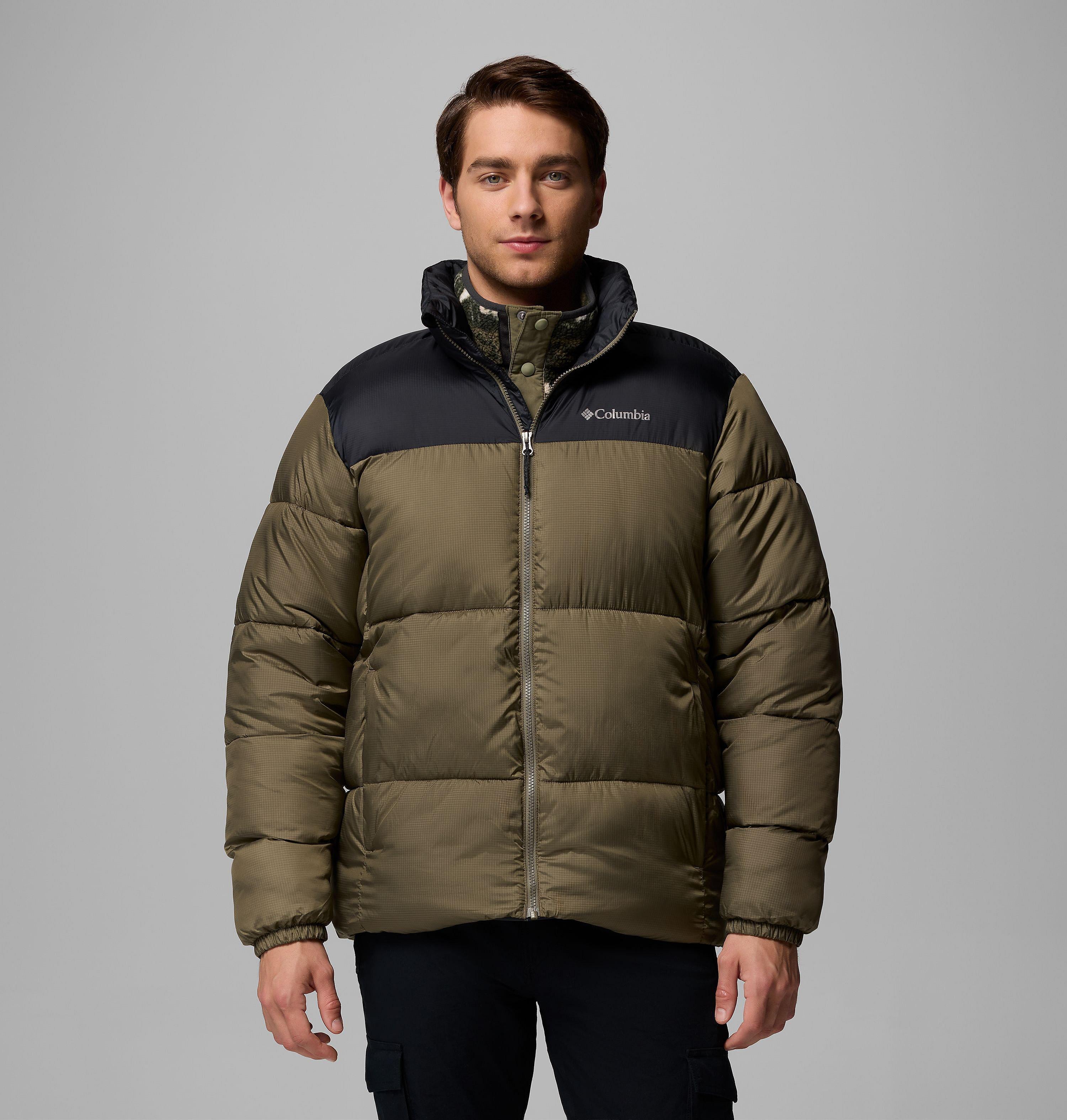 Columbia Sportswear Men's Green Columbia - Puffect™ Iii Puffer Jacket - Stone Black Xxl