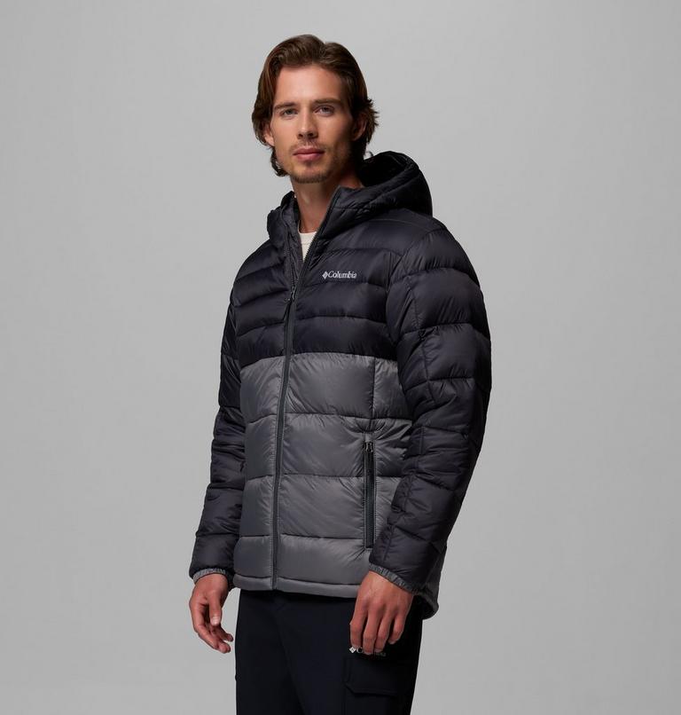 Men's Buck Butte II Hooded Insulated Jacket, Color: City Grey, Shark, image 4