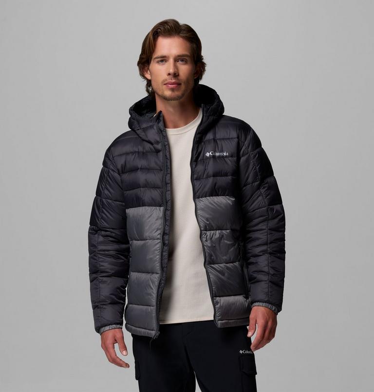 Men's Buck Butte II Hooded Insulated Jacket, Color: City Grey, Shark, image 5