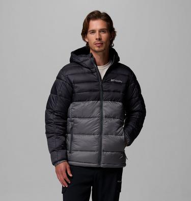 Men's Buck Butte II Hooded Insulated Jacket, Color: City Grey, Shark, image 7